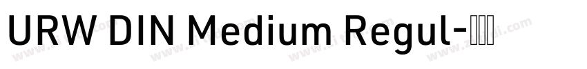 URW DIN Medium Regul字体转换